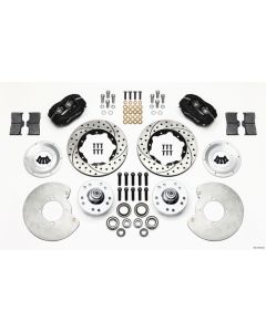Wilwood Forged Dynalite Front Kit 11.00in Drilled 37-48 Ford Psgr. 360 Plate Mount - 140-11014-D