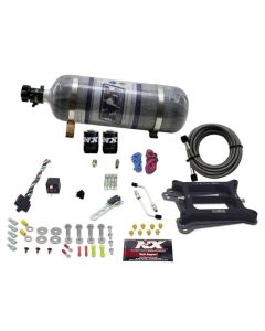 Nitrous Express 4150 4-BBL/Gasoline Nitrous Kit (100-500HP) w/Composite Bottle - 50040-12