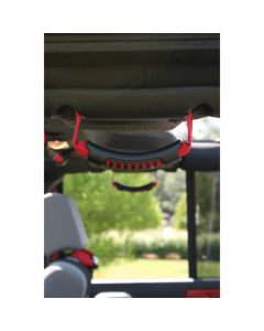 Rugged Ridge Rear Side Grab Handles Red 07-18 Jeep Wrangler Unlimited JK - 13305.15