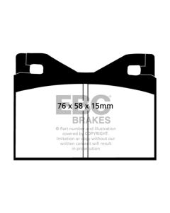 EBC 71-75 Ferrari 365 GTBB 4.4 Yellowstuff Rear Brake Pads - DP4126R