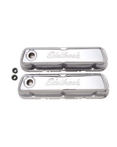 Edelbrock Valve Cover Signature Series Ford 260-289-302-351W CI V8 Chrome - 4460