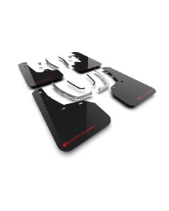 Rally Armor 2025 Hyundai Tucson ICE XRT Black UR Mud Flap - Red Logo - MF125-UR-BLK-RD