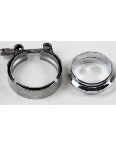 Granatelli 3.5in V-Band Mild Steel Flat Flanges w/Clamp - 308535-M