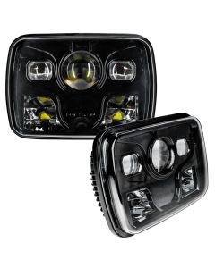 Oracle 7inx6in 40W Replacement LED Headlight - Black (Pair) - 6919-001