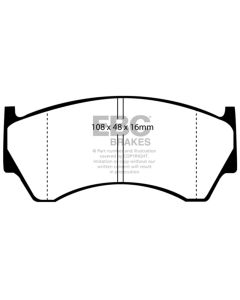 EBC 95-97 Nissan Sentra 1.6 Greenstuff Front Brake Pads - DP21044