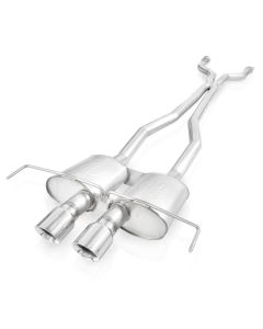 Stainless Works 2009-15 Cadillac CTS-V Coupe 3in Catback System X-Pipe S-Tube Mufflers 4in Tips - CTSV9CPCB
