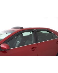 AVS 07-12 Nissan Versa Hatch Ventvisor Outside Mount Window Deflectors 4pc - Smoke - 94009