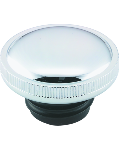 Bikers Choice 82-E96 Single & Right Chrome Vented Screw-In Gas Cap Replaces H-D 59634-81A 61102-83A - 490437