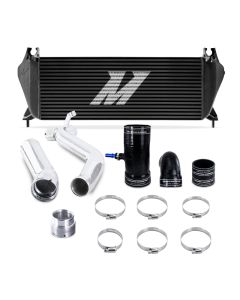 Mishimoto 19+ Ford Ranger 2.3L EcoBoost Intercooler Kit - Black + Polished Pipes - MMINT-RGR-19KBKP