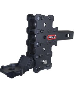 Gen-Y Phantom-X 2in Hollow Shank 4.5in Offset Drop 700lb TW 7K Hitch w/GH-13051X Plat Ball Mount - GH-13154X