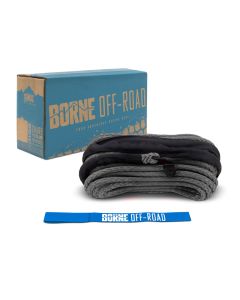 Borne Off-Road Synthetic Rope - 3/8in x 85ft - Grey - BNWN-SR-38-85GR
