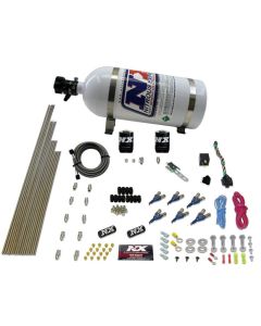 Nitrous Express 6 Cyl Gas Nitrous Kit (150-375HP) w/10lb Bottle - 80006-10