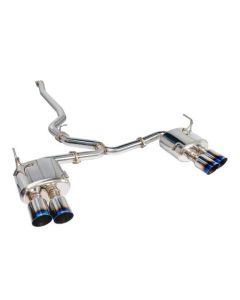 Remark 2015+ Subaru WRX/STi 4in Quad Cat-Back Exhaust Titanium Stainless Resonated - RK-C4076S-01TC