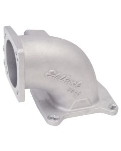 Edelbrock High Flow Intake Elbow 95mm Throttle Body to Square-Bore Flange As-Cast Finish - 3849