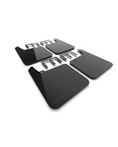 Rally Armor 19-25 GMC Sierra 1500 AT4 Black UR Mud Flap w/ Metallic Black Logo - MF100-UR-BLK-MBK