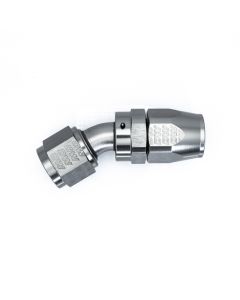 DeatschWerks 10AN Female Swivel 30-Degree Hose End CPE - Anodized Titanium - 6-02-0824