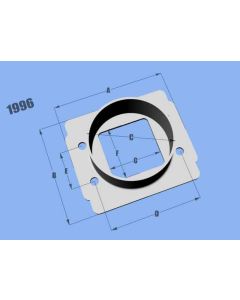 Vibrant MAF SenAdapter Plate Toyota w/ Bosch MAF Sensuse w/ 3in ID filteronly - 1996