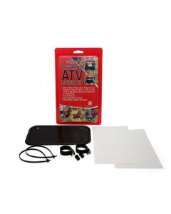 Hardline ATV License Plate Aluminum Black - 2342B