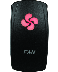 DragonFire Racing Lighted Switch Fan On/Off Red - 521382