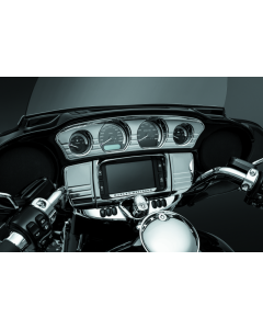 Kuryakyn Deluxe Tri-Line Stereo Trim Kit 14-Up Touring Models Chrome - 7240