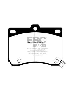 EBC 91-96 Ford Escort 1.8 Redstuff Front Brake Pads - DP3824C