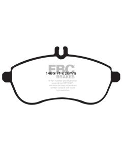 EBC 12-14 Mercedes-Benz C250 (W204) 1.8 Turbo Yellowstuff Front Brake Pads - DP41989R