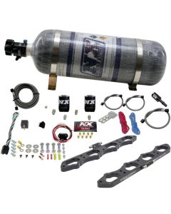Nitrous Express 2018+ Ford 5.0L Coyote Wet Direct Port Plate System (w/12lb Bottle) - 20956-12