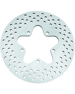 Bikers Choice 86-99 FLT Stock Replacement Rear Brake Rotor Drilled Steel - 489849