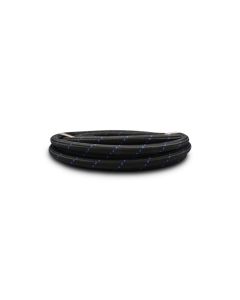 Vibrant Performance 5ft Roll of Black with Blue Stripe -12AN Nylon Braided Flex Hose- VIBR-11992B