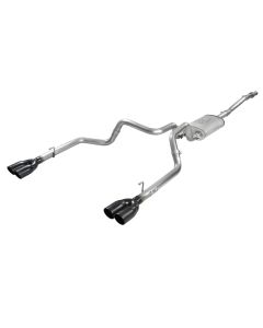 aFe Vulcan Series 3in-2-1/2in 304 SS Cat-Back 2019 GM Silverado / Sierra 1500 V8-5.3L w/ Black Tips - 49-34104-B