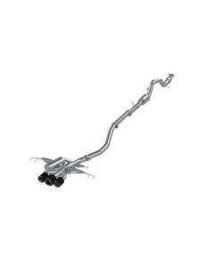 MBRP Armor Pro Stainless Steel 3" Catback w/Triple Center Outlet- Carbon Fiber Tips Honda Civic Type - S49013CF