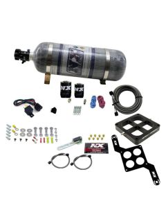 Nitrous Express Dominator Single Entry Crossbar RNC Nitrous Kit (250-750HP) w/Composite Bottle - 63870-12