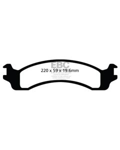 EBC 00-02 Dodge Ram 2500 Pick-up 5.2 2WD (Pad with wear sensor) Greenstuff Front Brake Pads - DP61640