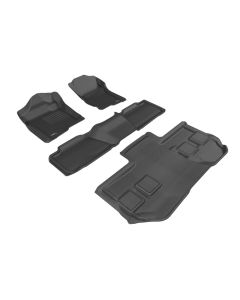 3D Maxpider 11-14 GMC Yukon Xl With Bucket 2Nd Row Kagu Black R1 R2 R3 - L1GM02801509