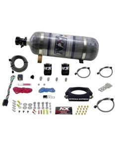 Nitrous Express GM LS 102mm Nitrous Plate Kit (50-400HP) w/12lb Composite Bottle - 20933-12