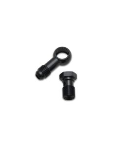 Vibrant Single -4AN 3/8-24 Aluminum Male Banjo Adapter Assembly - 11561