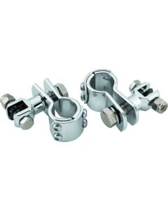 Bikers Choice Chrome Engine Guard Footpeg Mount for 1 1/4 Inch Tube. Uses Male Pegs - 489956