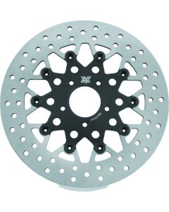 Twin Power 08-13 FLH FLT 08-16 FLHR 06-17 Dyna Front 11.8 Floating Rotor Mesh Black - 666820
