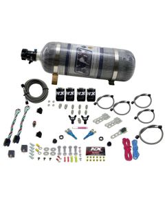 Nitrous Express Sport Compact EFI Dual Stage Nitrous Kit (35-75HP x 2) w/Composite Bottle - 20927-12