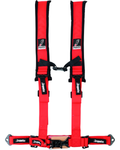 DragonFire Racing Harness- H-Style- 4-Point- 2in Buckle- Red - 521272