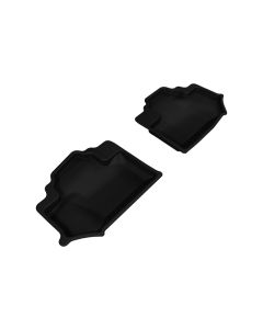 3D MAXpider 2014-2018 Jeep Wrangler JK 2-Door Kagu 2nd Row Floormats - Black - L1JP01221509