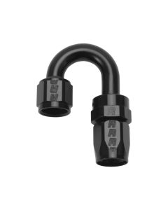 Russell Performance -8 AN Black 180 Degree Full Flow Swivel Hose End - 613515