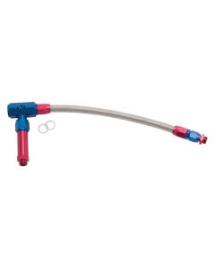 Russell Performance -6 AN to 3/8in Female NPT ProFlex Demon Carb Dual Inlet Carb Kit (Red/Blue) - 641250