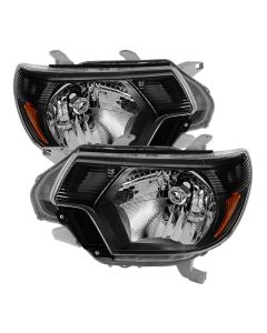 Xtune Toyota Tacoma 2012-2015 OEM Style Headlights Black HD-JH-TTA12-AM-BK - 9031069
