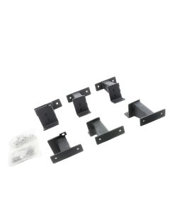 Go Rhino 18-24 Jeep Wrangler JLU 4dr Brackets for Dominator Xtreme Frame Slider - Tex. Blk - FSD4506TK