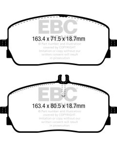 EBC 2020+ Mercedes-Benz GLA250 (H247) 2.0T Greenstuff Front Brake Pads - DP62390