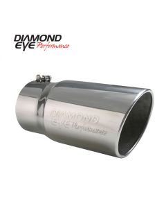 Diamond Eye TIP 5inX6inX12in BOLT-ON ROLLED-ANGLE 15-DEGREE ANGLE CUT: EMBOSSED DIAMOND EYE - 5612BRA-DE