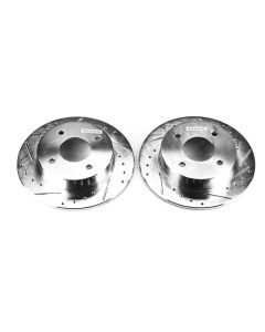Power Stop 89-98 Nissan 240SX Rear Evolution Drilled & Slotted Rotors - Pair - JBR504XPR