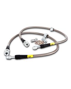 StopTech 00-05 Mitsubishi Eclipse / 01-05 Dodge Stratus Stainless Steel Front Brake Lines - 950.46001