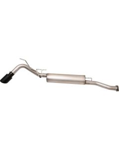 Gibson 16-22 Toyota Tacoma 3.5L 2.5in Cat-Back Single Exhaust System Stainless - Black Elite - 618820B